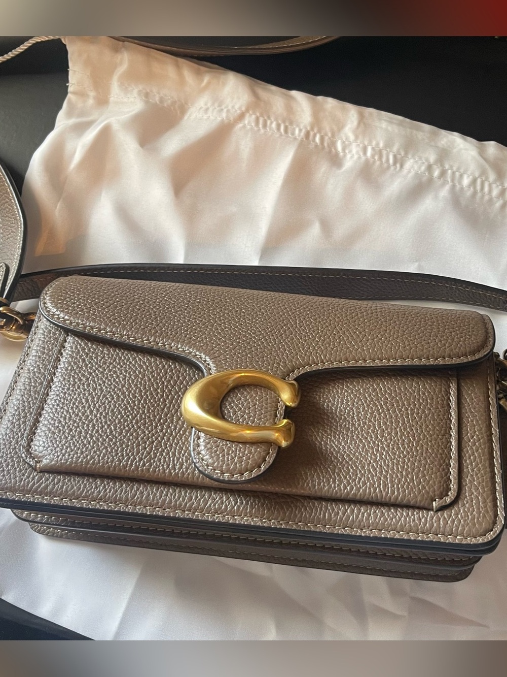 Coach Tabby Shoulder/Crossbody Bag 20 Brass/ Darkstone